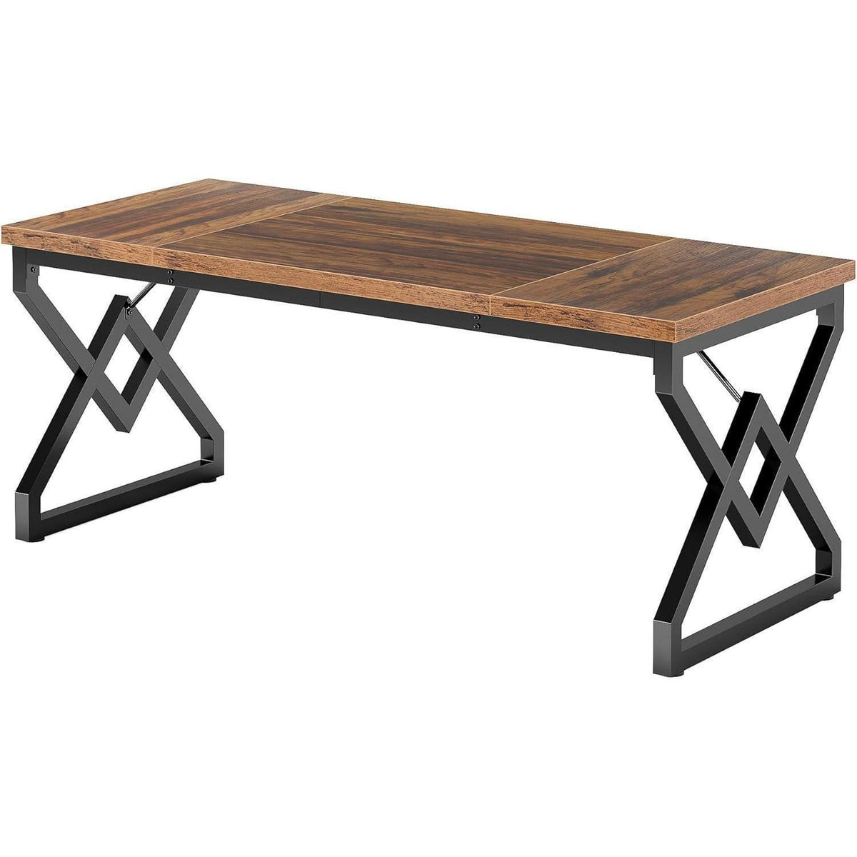 Großer Schreibtisch 160x70cm – Modernes Arbeitszimmer mit Metallrahmen