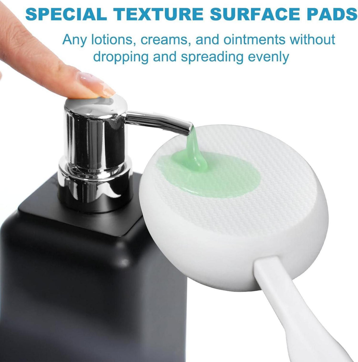 Rücken Lotion Applikator mit Langem Griff und 3 Pads