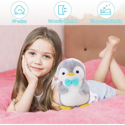 Kuscheltier Pinguin mit Fliege, 25 cm - Flauschiges Stofftier Geschenk für Mädchen