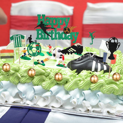 Fußball Kuchen Deko Set 28-teilig Geburtstag Topper Party DIY