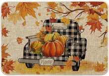 Herbstliche Fußmatte Kürbisse Ahornblätter 40x60 cm