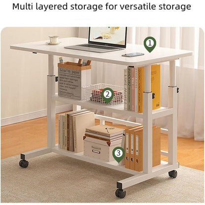 Höhenverstellbarer mobiler Computer-Schreibtisch mit