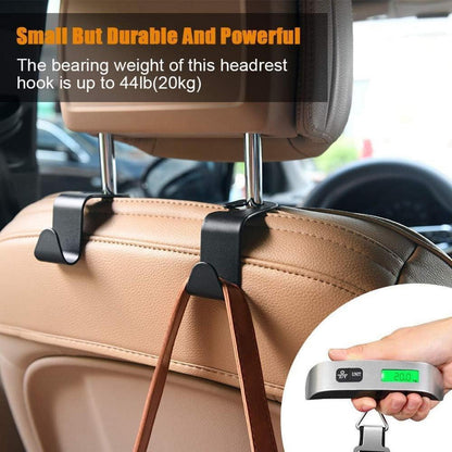 Kopfstützen Auto Haken 4 Stück Schwarz Organizer für