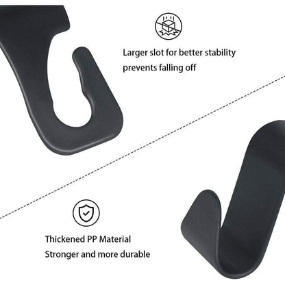 Kopfstützen Auto Haken 4 Stück Schwarz Organizer für