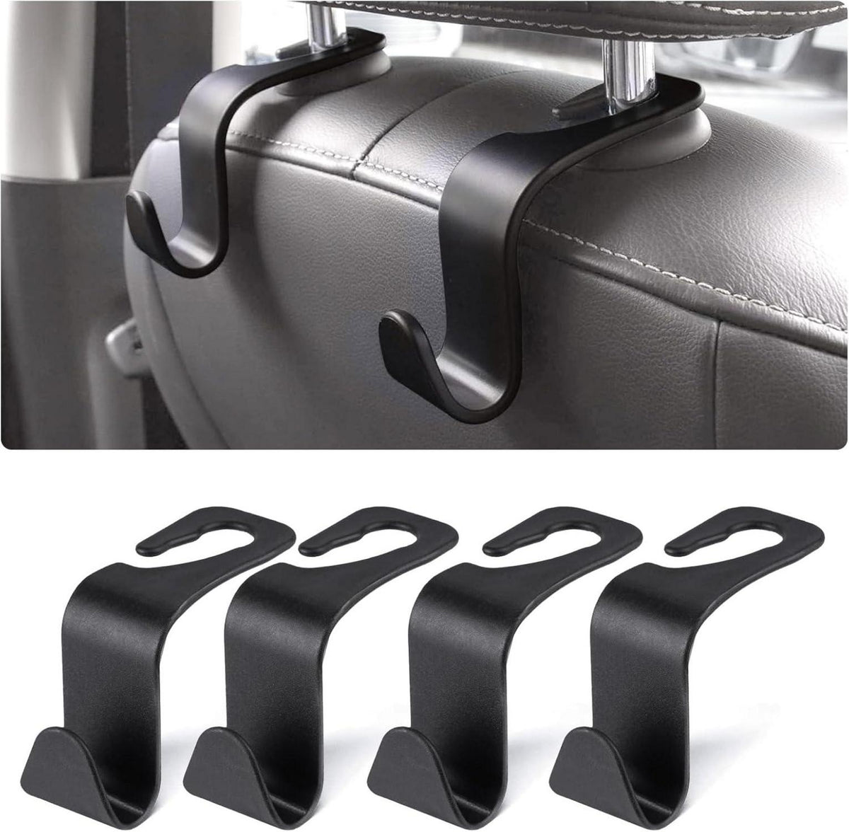 Kopfstützen Auto Haken Organizer Kunststoff Taschenhaken 4er Set
