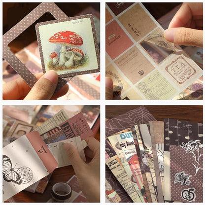 Vintage Scrapbook Set mit Notizbuch & Zubehör – DIY Geschenk