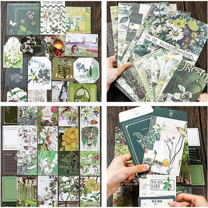Vintage Scrapbook Set mit Notizbuch & Zubehör – DIY Geschenk