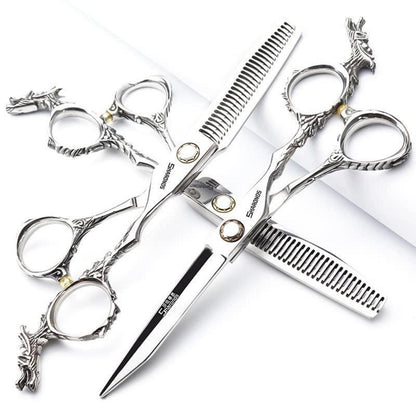Professionelle Friseurschere 6 Zoll Edelstahl 3-teiliges Set