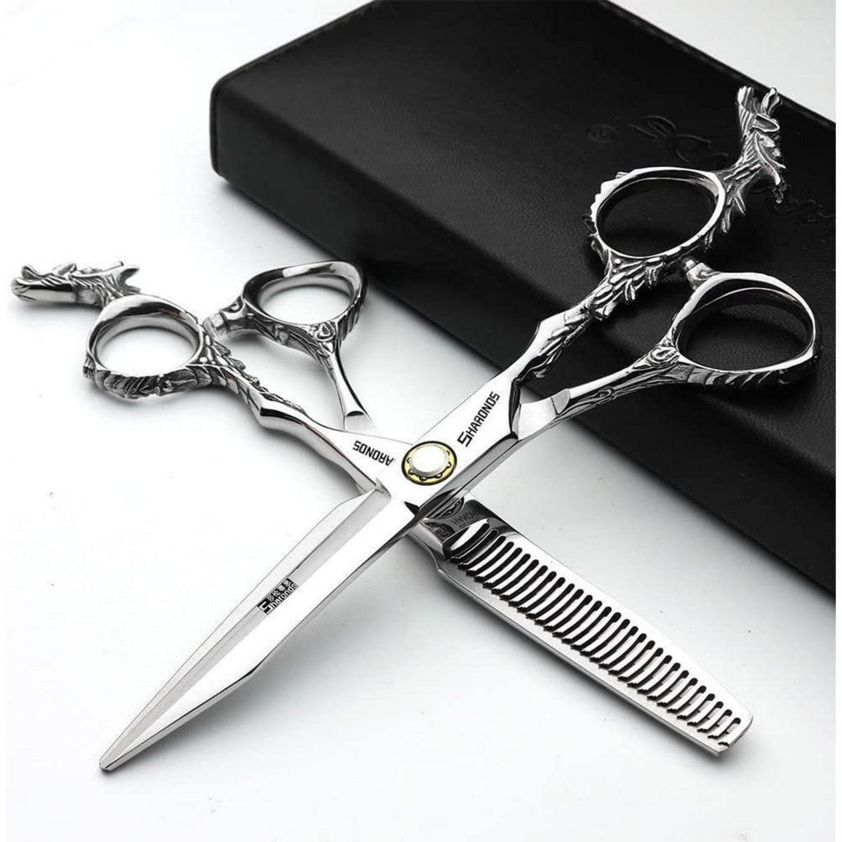 Professionelle Friseurschere 6 Zoll Edelstahl 3-teiliges Set