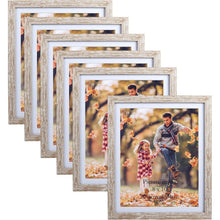 Bilderrahmen Set 20x25cm 6er Holzoptik für Wand