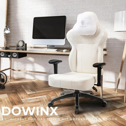 Dowinx Gaming Stuhl mit PU Leder für schwere Personen