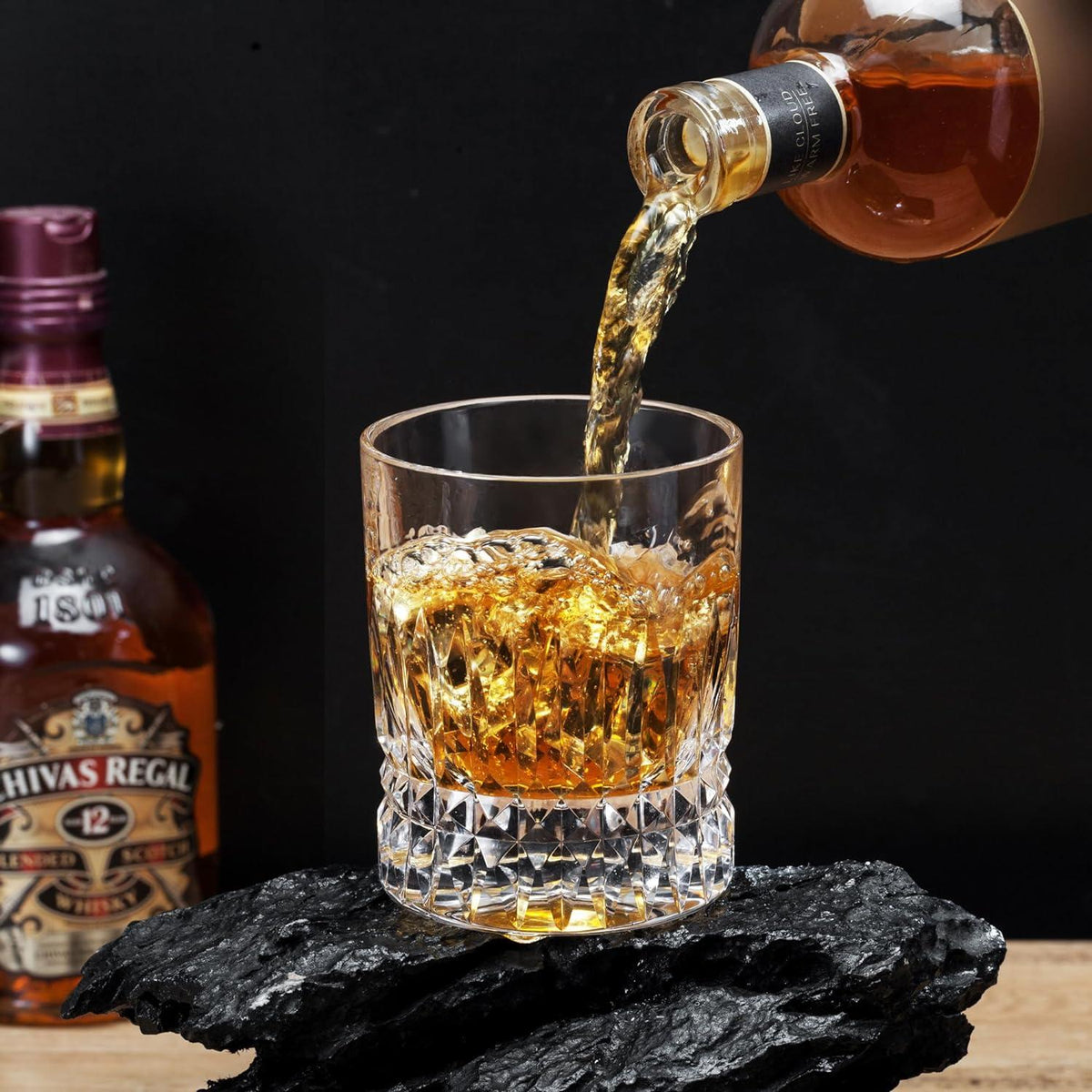 Handgeschliffene Kristall Whisky Gläser Präsentationsbox 270 ml - Jahrestag Geschenkideen