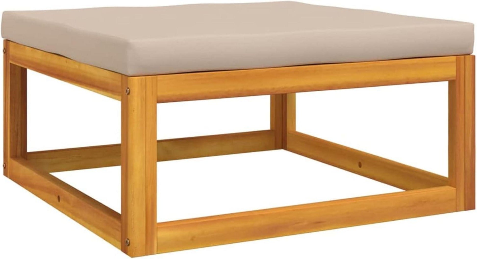 Gartenmöbel-Set Holz 10-TLG Lounge Balkonmöbel Outdoor Sitzecke Taupe