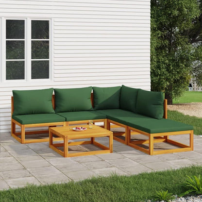 Gartenmöbel Lounge-Set Holz Akazie Outdoor Terrasse Sofa Tisch