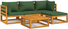 Holz Lounge Gartenmöbel Set 5-tlg Outdoor Akazien