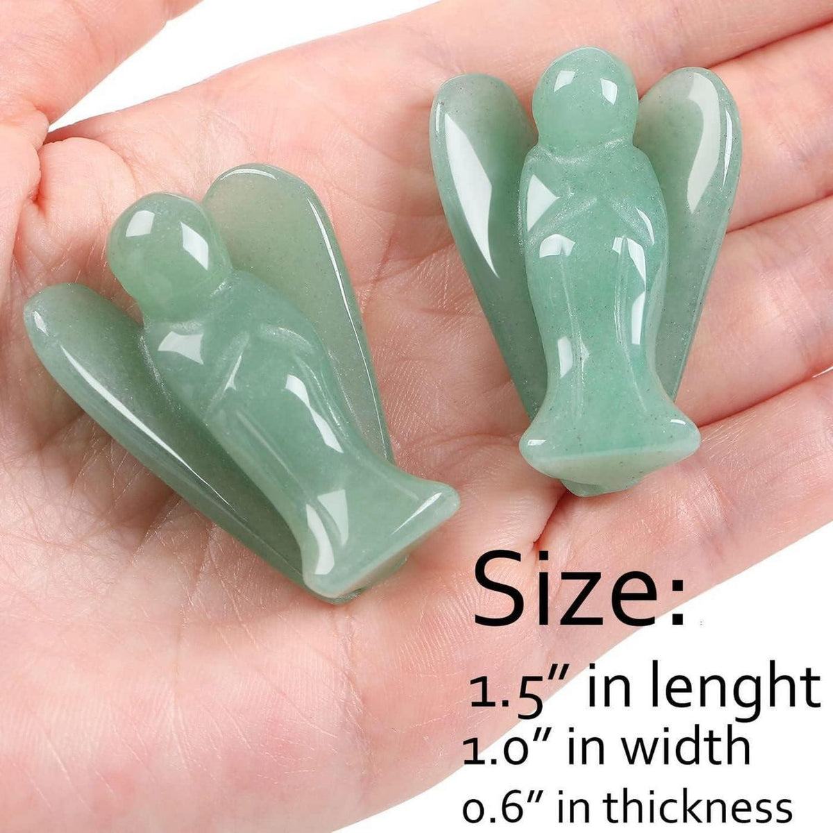 Schutzengel Figur Grün Aventurin Heilkristall Geschenk