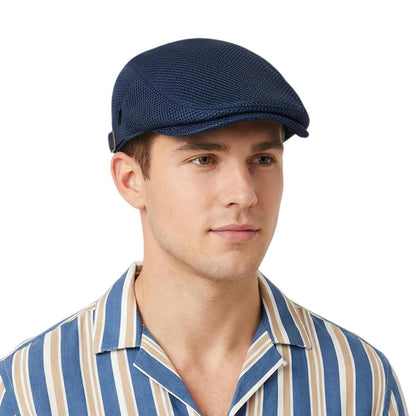 Unisex Baskenmütze Sommerhut Atmungsaktiv Blau