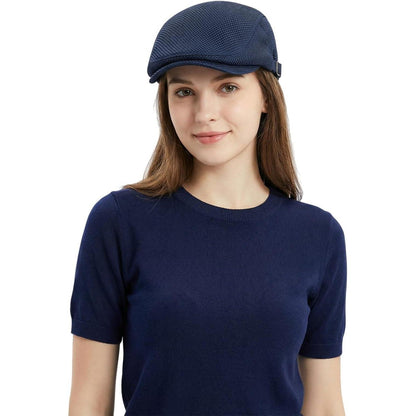 Unisex Baskenmütze Sommerhut Atmungsaktiv Blau