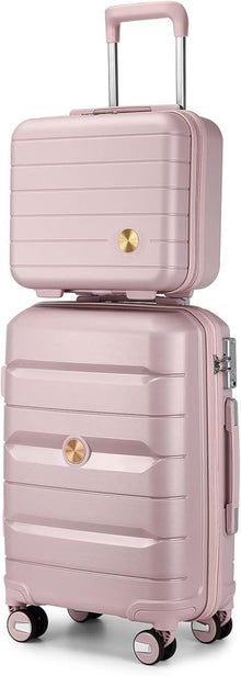 Handgepäck Koffer Hartschale Trolley TSA-Schloss 4 Rollen Beautycase