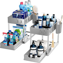 Unter Waschbecken Regal 2 Etagen Grau Organizer Standregal