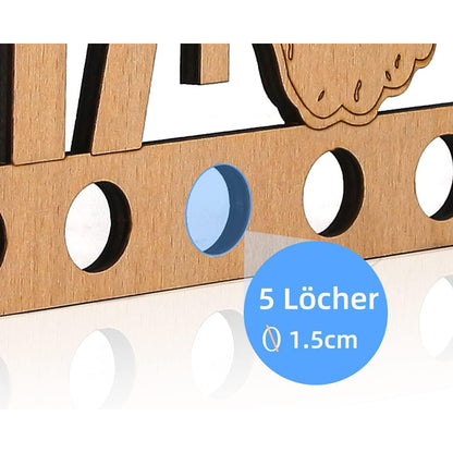 Originelles NIX Geldgeschenk aus Holz für Geburtstag und