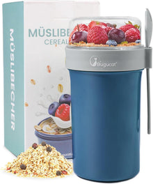 Müslibecher to Go Joghurtbecher Becher Löffel Müslix Cup
