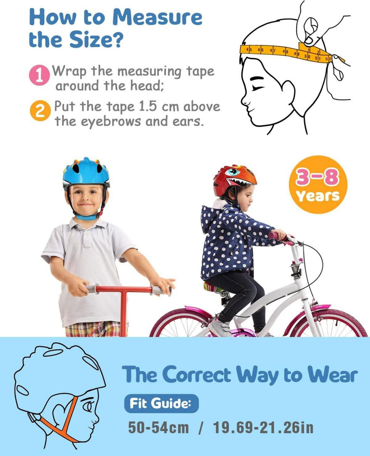 Fahrradhelm Kinder Cartoon 3D Grün 50-54 cm Jungen Mädchen Schwitzen