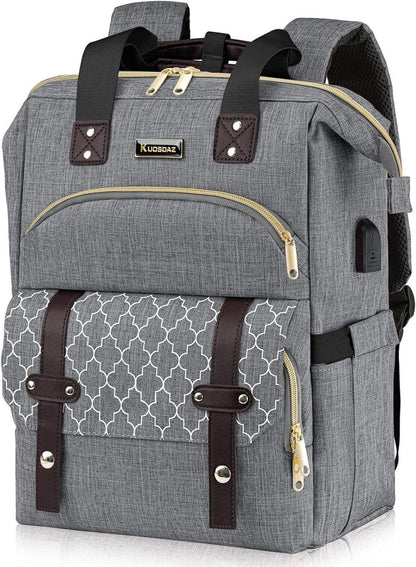 Schulrucksack Damen Teenager USB-Ladeanschluss Kapazität 17,3 Zoll