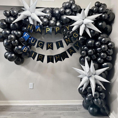 120 Schwarz Luftballons Set Ballongirlande 18 12 10 5 Zoll Partydekoration