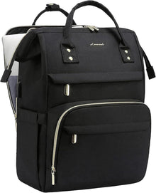 Groß Schwarz Wasserdichter Laptoprucksack 17 Zoll mit getrenntem Fach