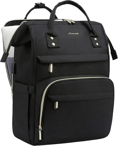 Groß Schwarz Wasserdichter Laptoprucksack 17 Zoll mit getrenntem Fach