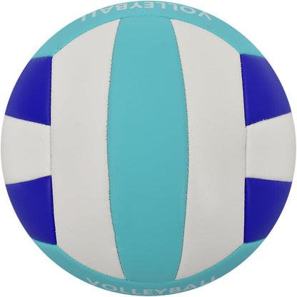 Wasserfester Volleyball Größe 5 mit Pumpe, Hellblau