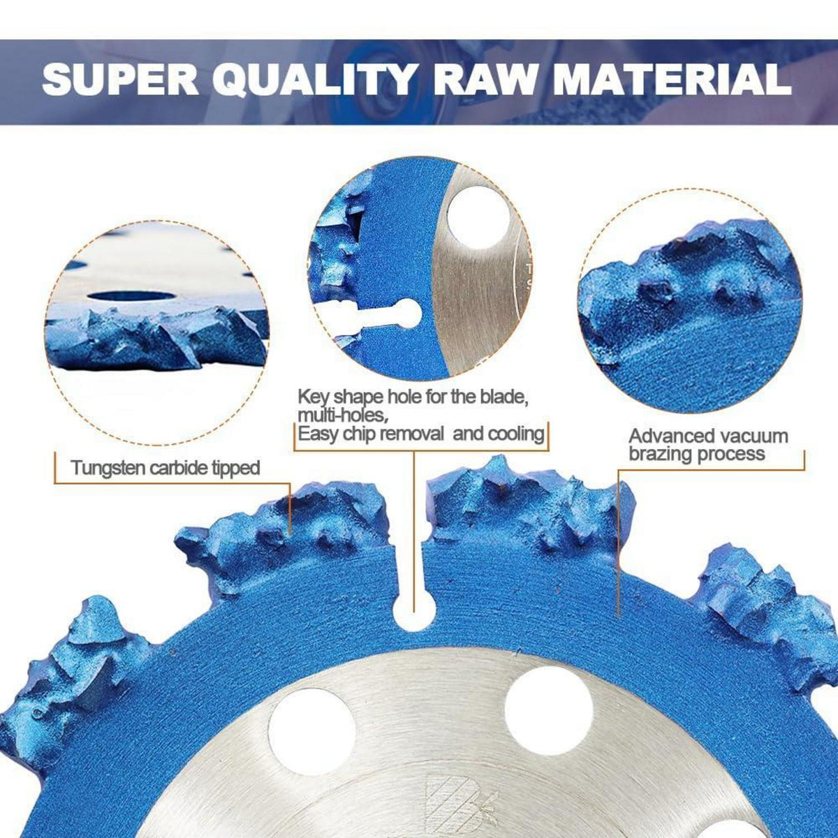 Hartmetall-Trennscheiben 125mm 5er-Set für Holz & Kunststoff
