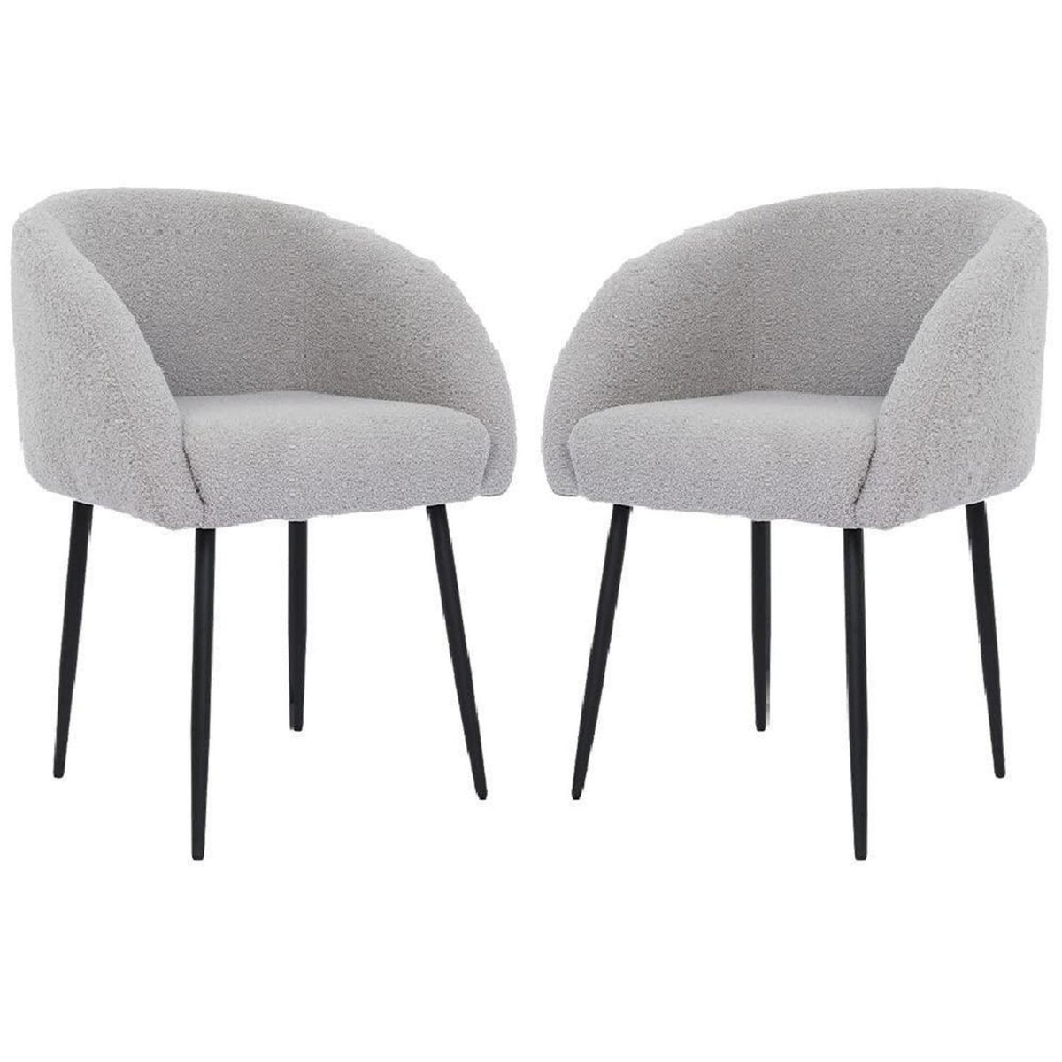Mingone Loungesessel 2er Set – Modern & Bequem in Grau