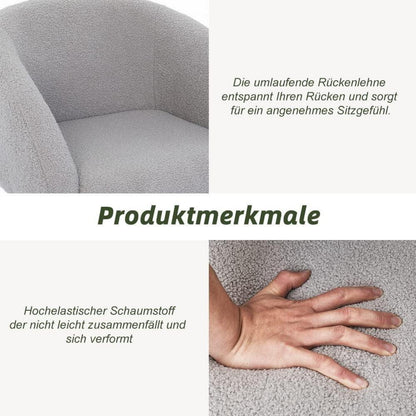Mingone Loungesessel 2er Set – Modern & Bequem in Grau