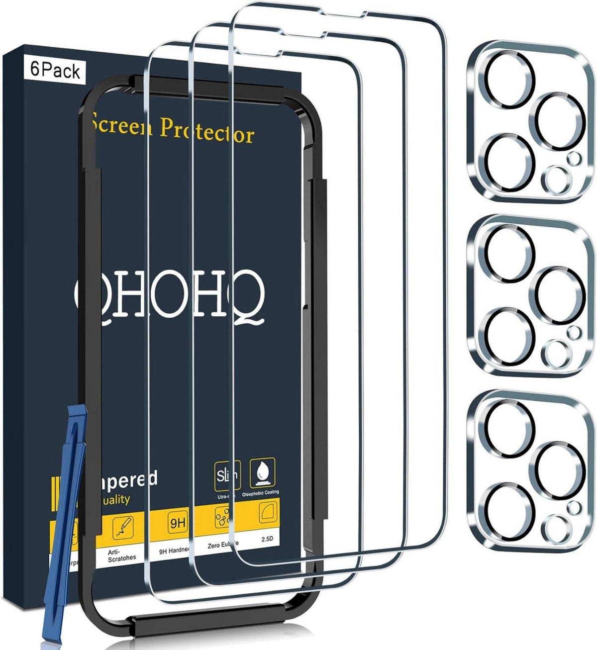 Panzer Schutzglas + Kamera Schutzfolie für iPhone 14 Pro Max