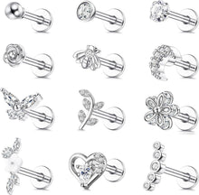 Tragus Helix Piercing Ohrringe Set Piercing Ohr Zirkonia Knorpel