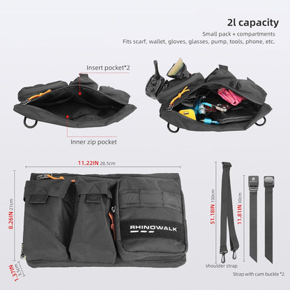 Fahrrad Lenkertasche Vordertasche Schwarz 2L für Rennrad