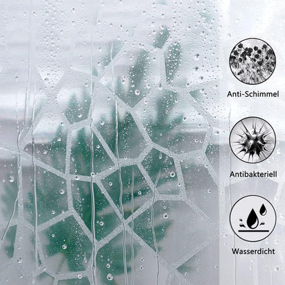 Duschvorhang 180x220cm Magnete Transparent Antischimmel