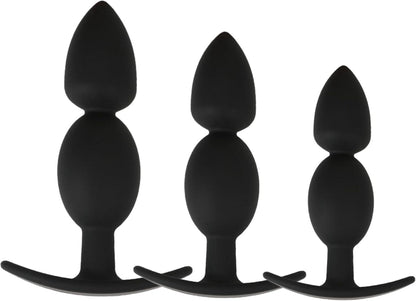 Analplug Set Silikon Buttplug Analdildo Anus Dilatatoren