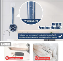 Badeschwamm Set mit Peeling Schwamm und Rückenbürste - Blau
