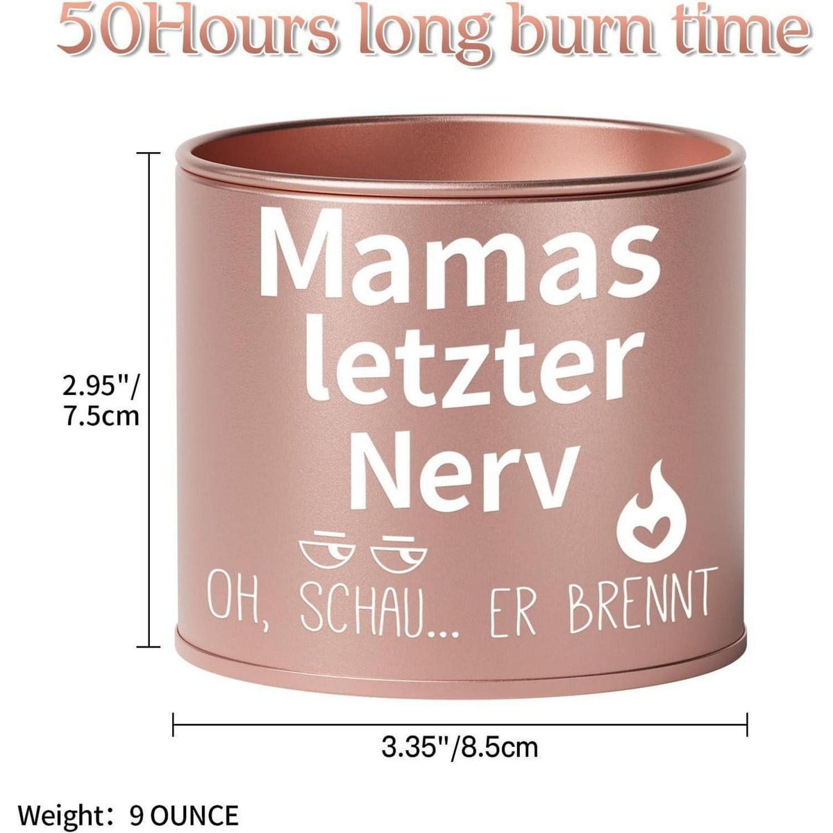 Duftkerze aus Sojawachs für Mama, 9oz, Lavendelduft