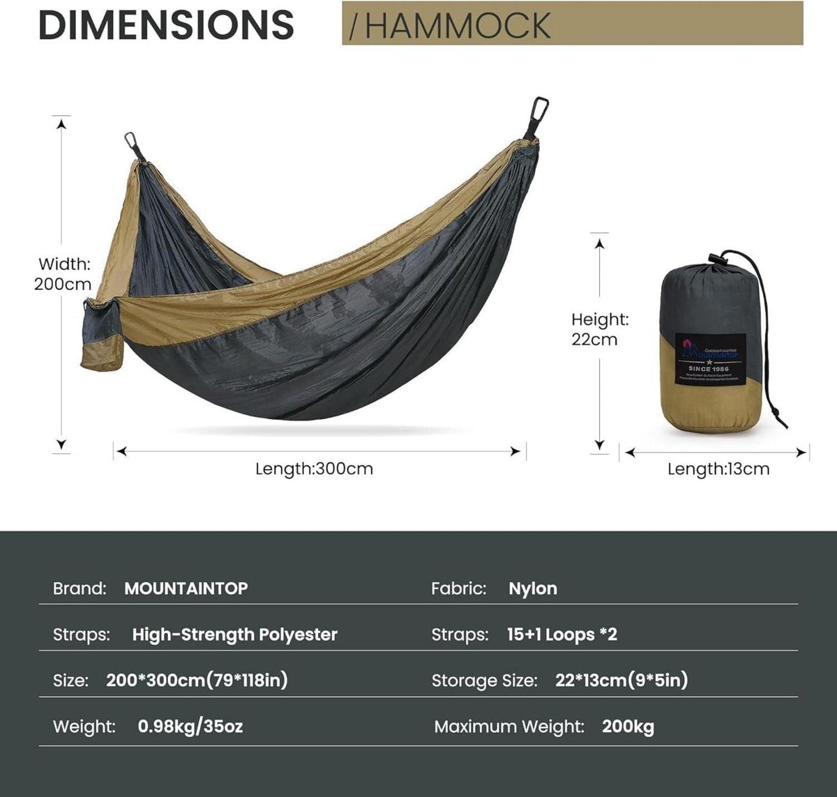 Trekkingrucksack 80L mit Trinkblase Wanderstöcke Hängematten Outdoor