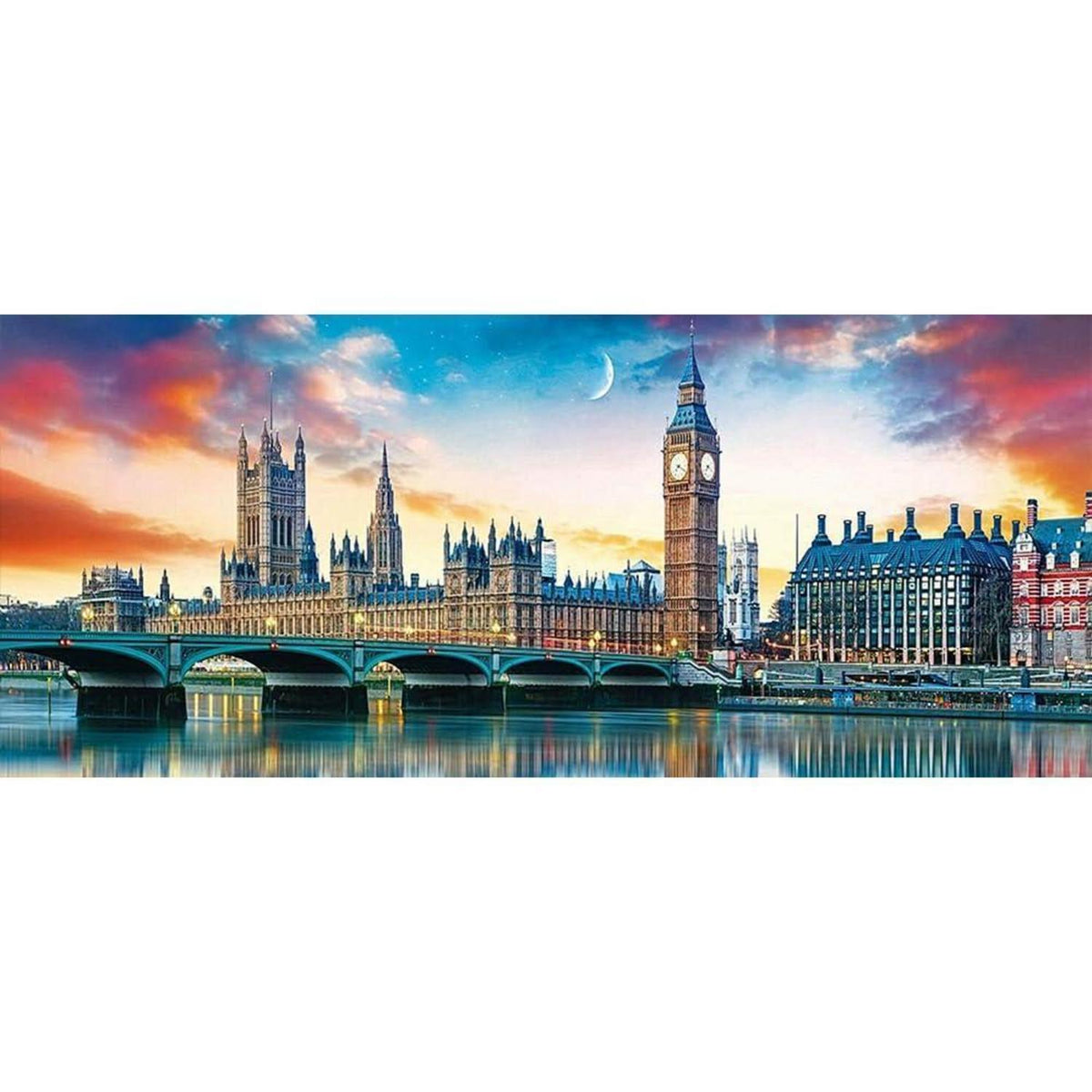 Diamant Painting London Brücke & Landschaft 110x50 cm
