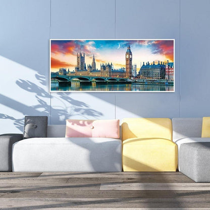 Diamant Painting London Brücke & Landschaft 110x50 cm