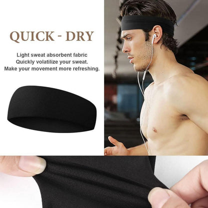 Sport Stirnband Set 4 Stück elastisch rutschfest