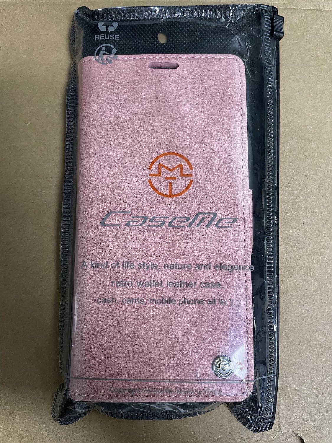 Samsung Galaxy A23 5G/4G Handyhülle Premium Leder Klapphülle RFID Schutz Magnet Standfunktion - Rosa