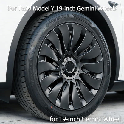 Radabdeckung Tesla Model Y 19 Zoll Matt Schwarz (4-TLG)