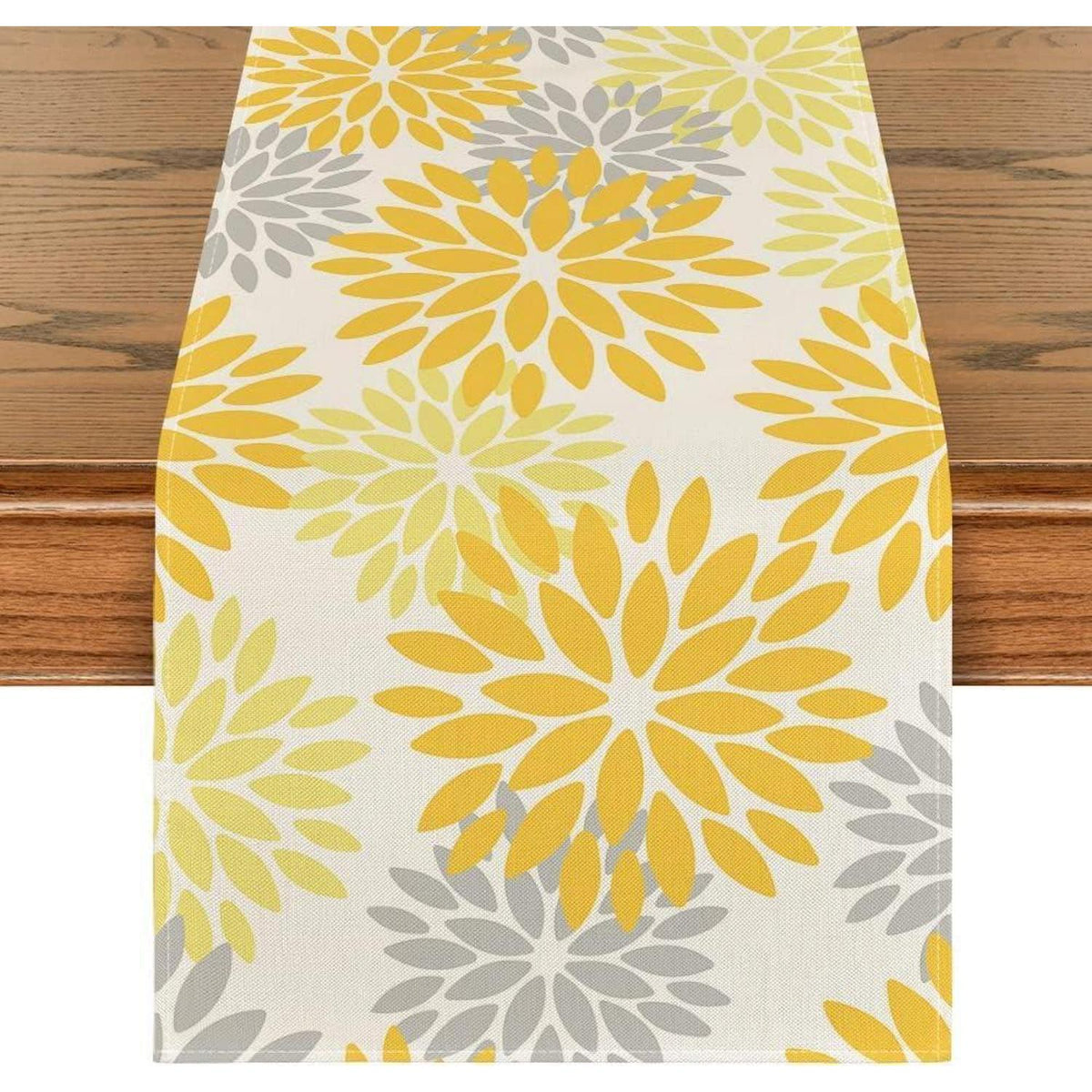 Tischläufer Blumen Gelb Dahlie Sommer 40x140 cm