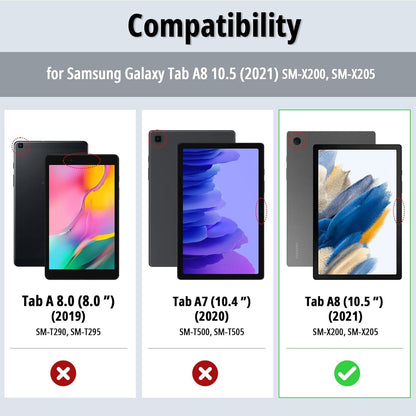 EasyAcc Samsung Galaxy Tab A8 Hülle Roségold Standfunktion